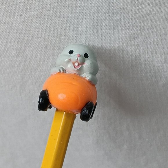 Vintage Russ Pencil Some Bunny Loves You ME Easter Bunny Carrot Car Gift BR9 - Picture 4 of 10